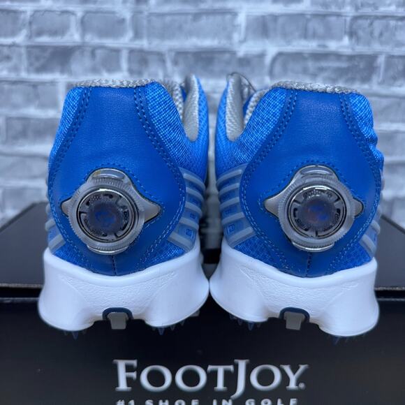 FJ Footjoy Hyperflex II BOA Golf Shoes Gray Blue 51032 Mens Size 10.5 M New main image 5